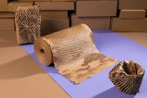 Szary papier nacinany do pakowania 30cm/100m