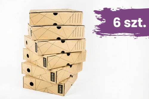 Pudełko archiwizacyjne na dokumenty DATA BOX ECO - 6 szt.