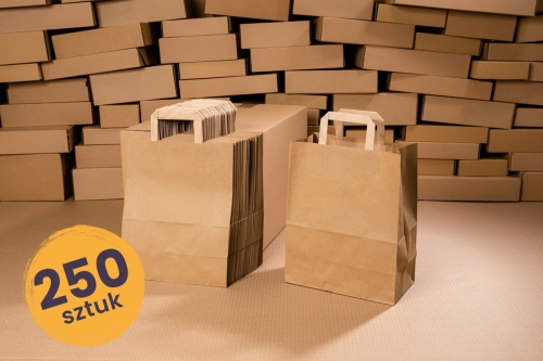 Paper bags brown 260x140x320 - 250 pcs.