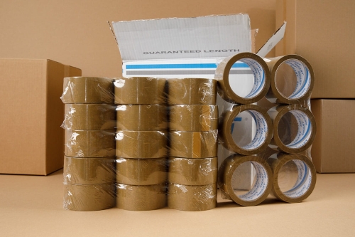_Adhesive_tape_66yd_-_solvent_-_brown_-_108pcs