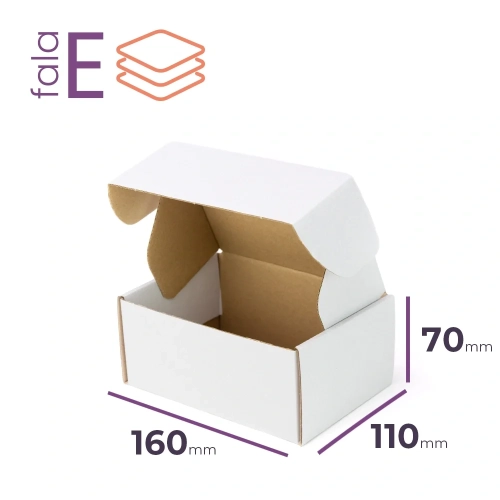 Karton fasonowy biały 160x110x70 wym. zew. E/370 - 50 szt.