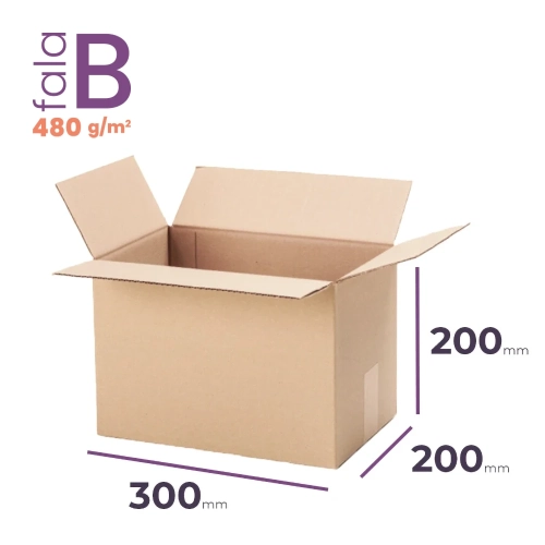 Karton 300x200x200 wym. zewn. B/480 - 20 szt.