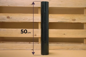 czarna folia stretch rolka 50 cm