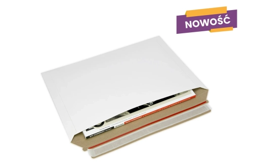 Koperta kartonowa kurierska 250x350 mm B4  biała - 50 szt.