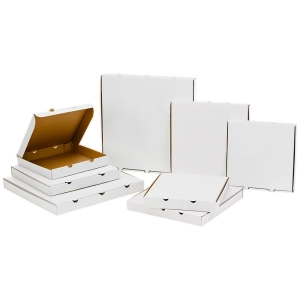 kartony pizza proste białe zestaw