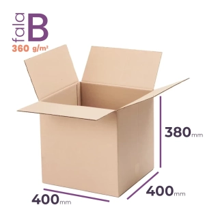 duży karton klapowy 400x400x380 mm fala b