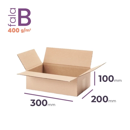 Karton 300x200x100 wym. zewn. B/400  - 20 szt.