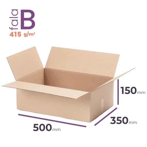 Karton 500x350x150 wym. zewn. B/415 - 20 szt.