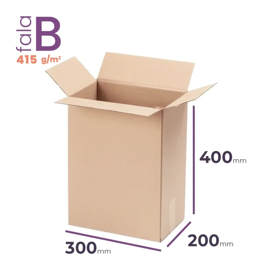 Karton 300x200x400 wym.  zewn. B/415 - 20 szt.