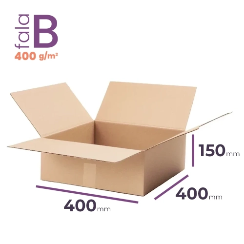 Karton 400x400x150 wym. zewn. B/400 - 20 szt.