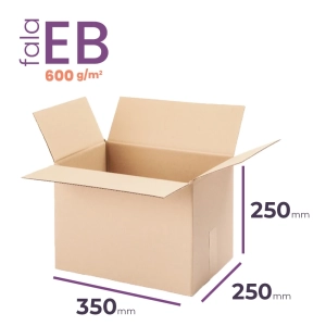 mały karton klapowy 350x250x250 mm fala eb