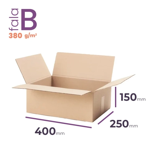 Karton 400x250x150 wym. zewn. B/380 - 20 szt.