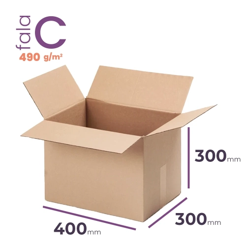 Karton 400x300x300 wym. zewn. C/490 - 20 szt. 