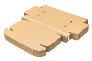 Szare pudełko fasonowe o wymiarach 250x250x80 mm