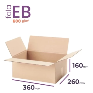 karton klapowy 360x260x160 mm fala eb