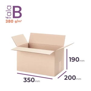 karton wysyłkowy mały 350x200x190 mm b
