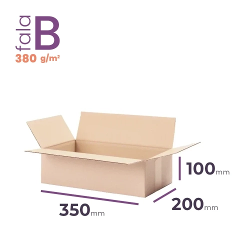 Karton 350x200x100 wym. zewn. B/380 - 20 szt.