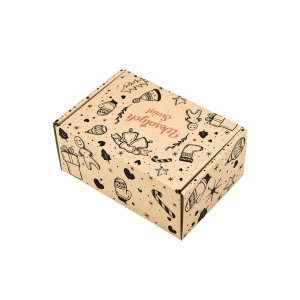 brązowy karton fasonowy świąteczny Pierniki 16x11x7 cm