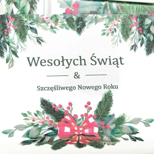 pudełko fasonowe świąteczne “Stroik” 16x11x7 cm