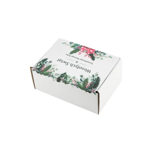 karton z gotowym nadrukiem świątecznym 160x110x70 mm