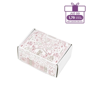 biały karton fasonowy świąteczny