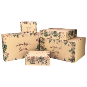 karton na zamówienie z nadrukiem świątecznym