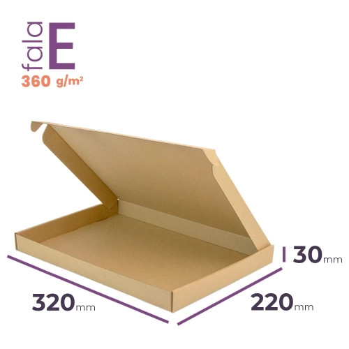 Karton fasonowy 320x220x30 wym. zewn. E/360 - 50 szt.