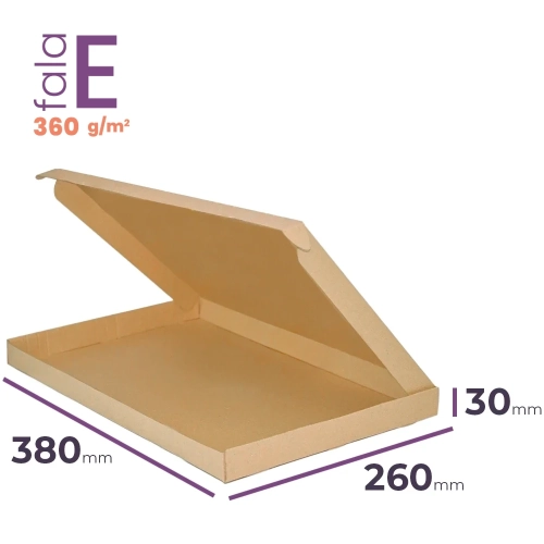 Karton fasonowy 380x260x30 wym. zewn. E/360 - 50 szt.