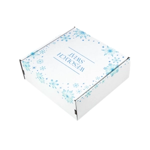 karton ozdobny świąteczny 200x200x70 mm