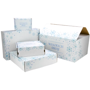 karton prezentowy świąteczny 200x200x70 mm