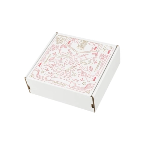 biały karton fasonowy “Pocztówka” 200x200x70 mm