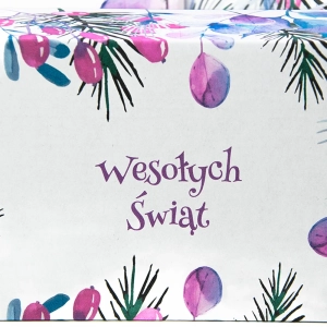 karton fasonowy z nadrukiem świątecznym