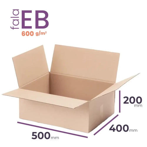 Karton 5-warstwowy 500x400x200 wym. zewn. EB/600 - 10 szt.