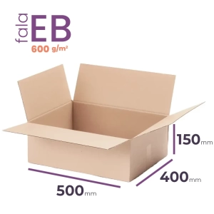 karton klapowy 500x400x150 mm fala b