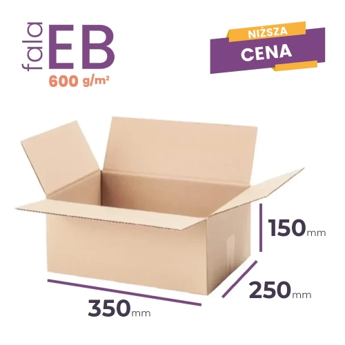 Karton 5-warstwowy 350x250x150 wym. zewn. EB/600 - 20 szt.