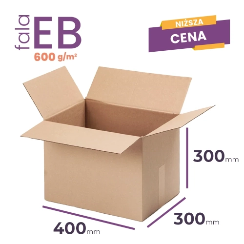 Karton 5-warstwowy 400x300x300 wym. zewn. EB/600 - 10 szt.
