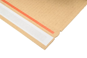 karton 200x150x80 mm z paskiem klejącym i zrywką