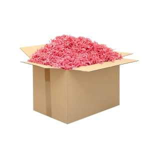 wypełniacz papierowy ozdobny pudrowy różowy w kartonie