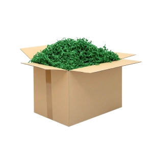 wypełniacz papierowy ozdobny zielony w kartonie