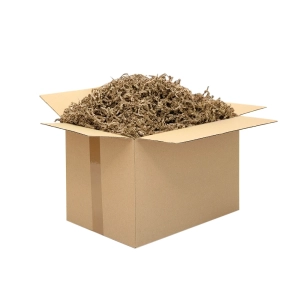 wypełniacz papierowy ozdobny brązowy w kartonie