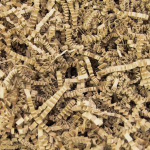 wiórki papierowe ozdobne brązowe