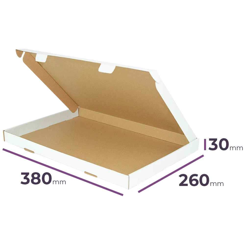 płaski karton fasonowy 380x260x30 mm