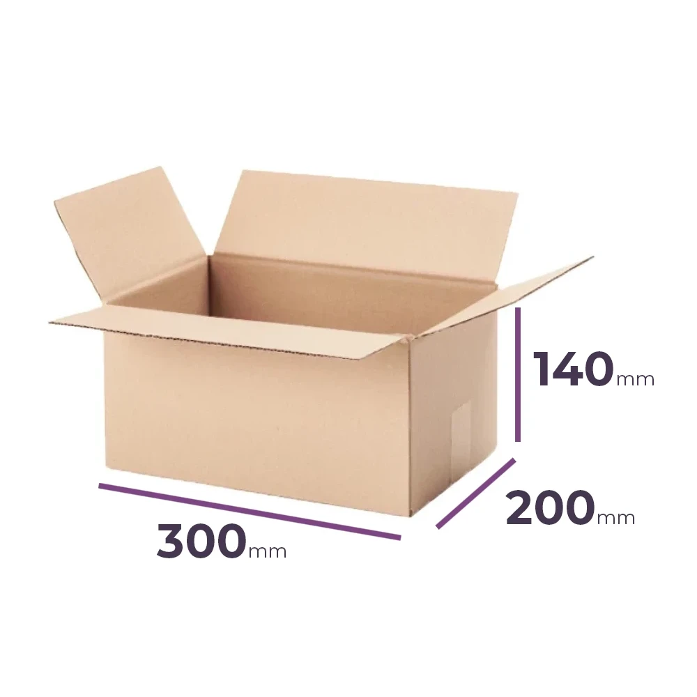 opakowanie wysyłkowe grube 300x200x145 mm fala ed