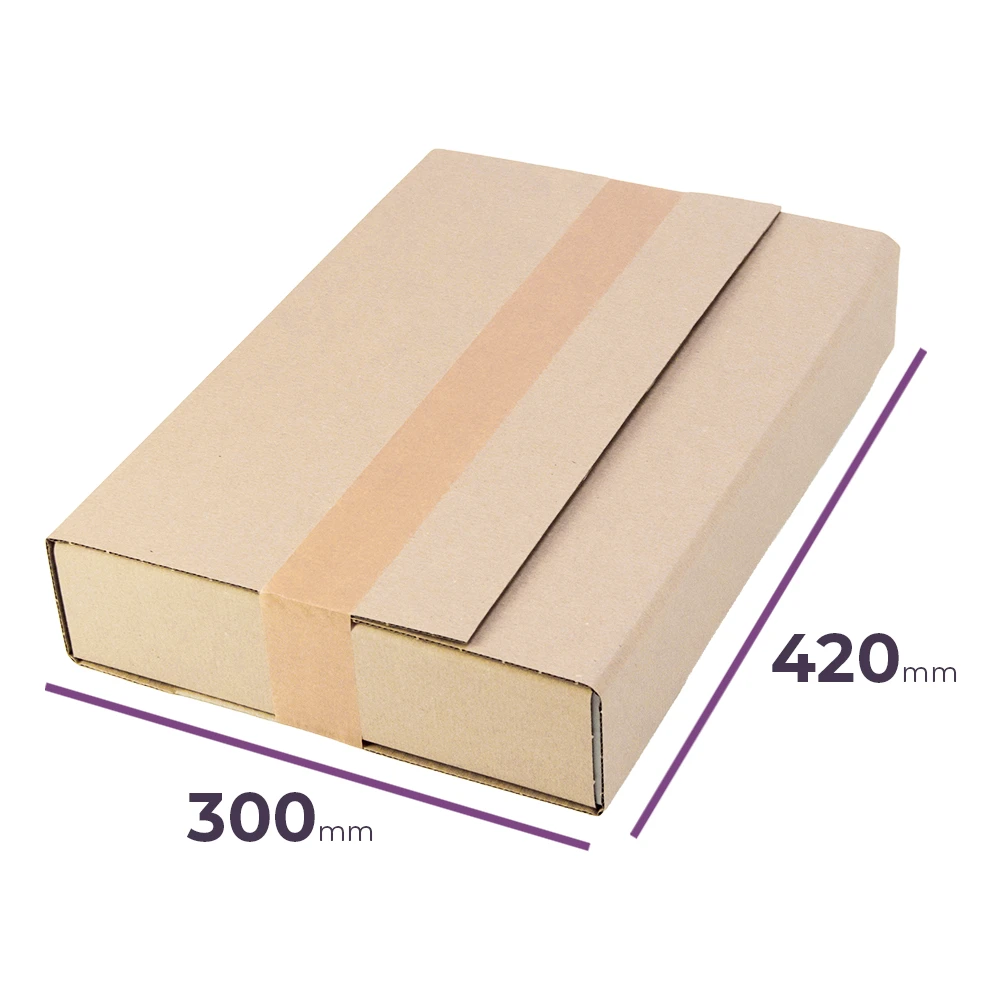 karton na książki rollbox 330x220x100 mm - fala Q
