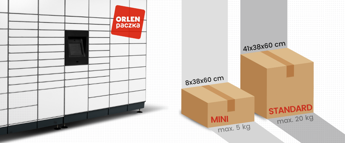 ORLEN Paczka STANDARD wymiary paczki - klient indywidualny