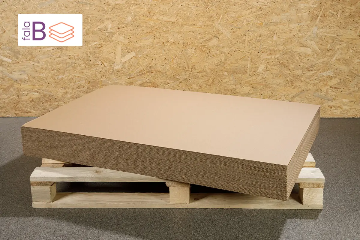 Przekładka tekturowa 1200x800 gramatura 420g/m2 fala B