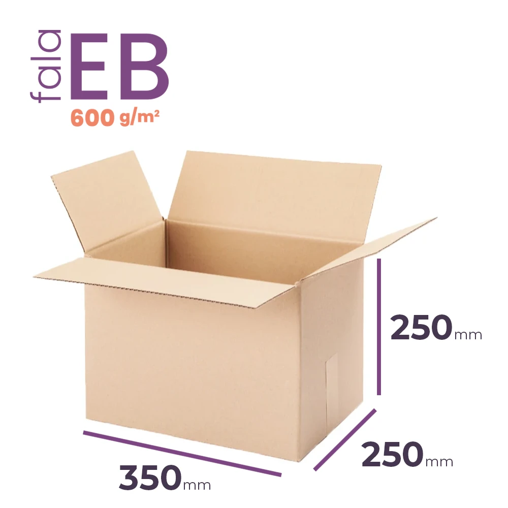 mały karton klapowy 350x250x250 mm fala eb