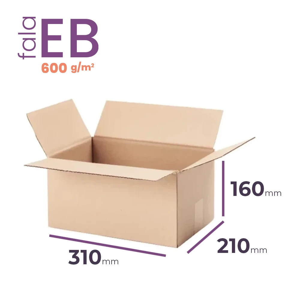 gruby karton klapowy 310x210x160 mm fala eb