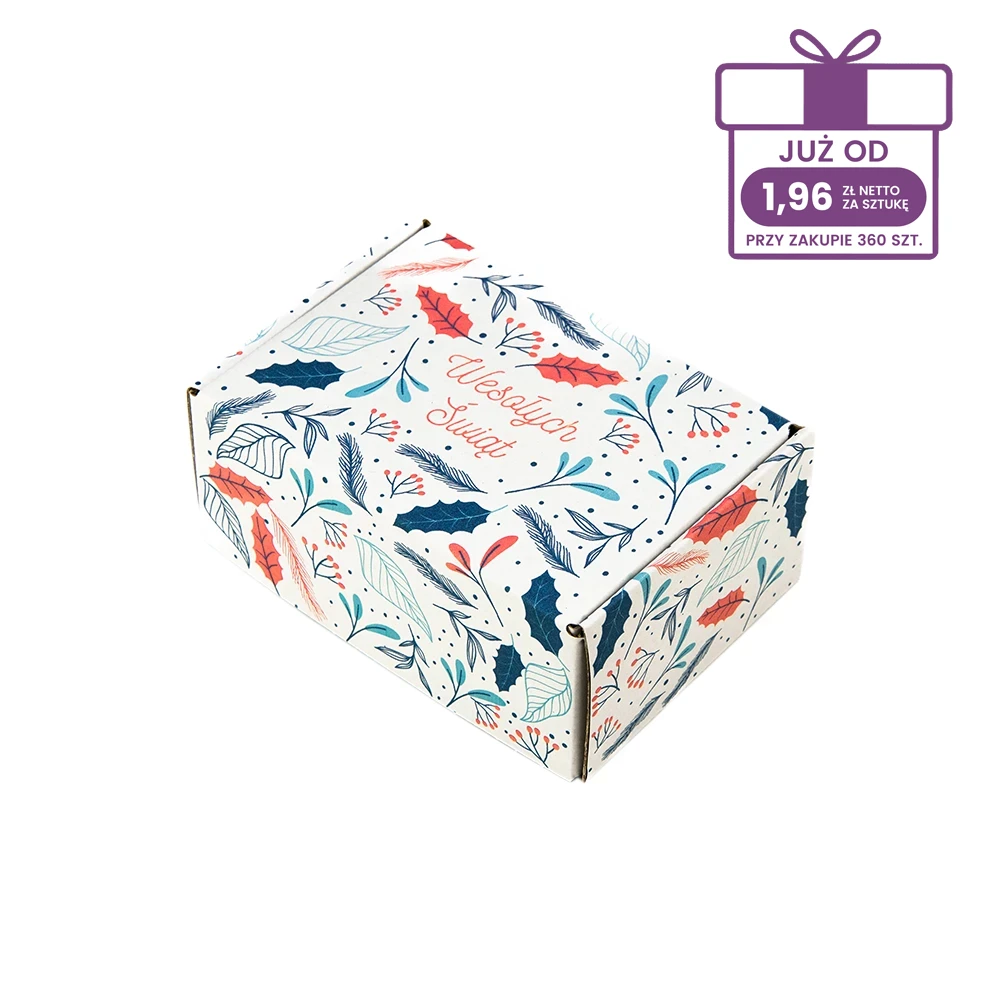karton fasonowy z nadrukiem świątecznym